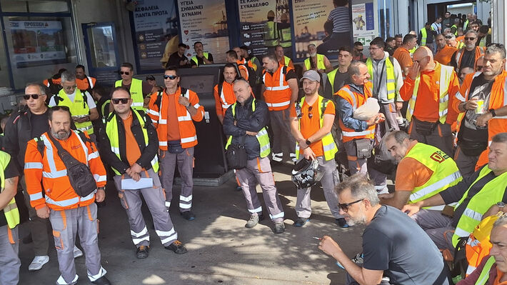 Asamblea de Trabajadores en Grecia